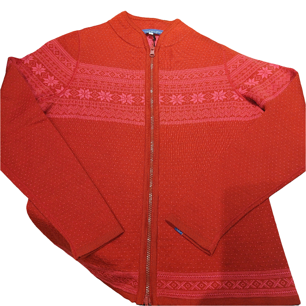 Setesdal Cardigan - Red/ Pink