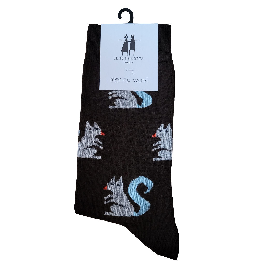 Merino Wool- Frisky Squirrel Socks - Bengt & Lotta