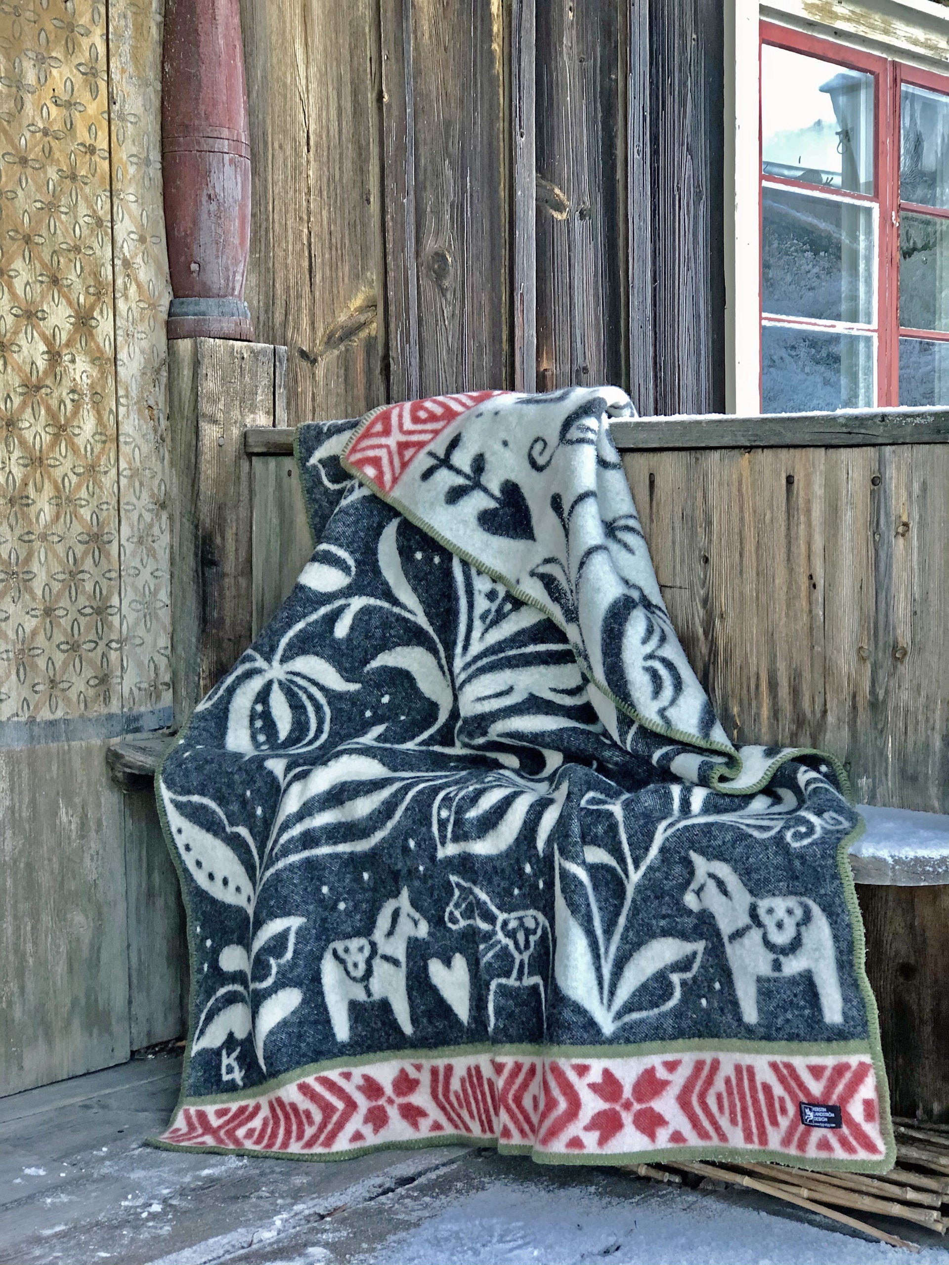 KERSTIN LANDSTRÖM DESIGN Dala Wool Blanket - Thumbnail 2