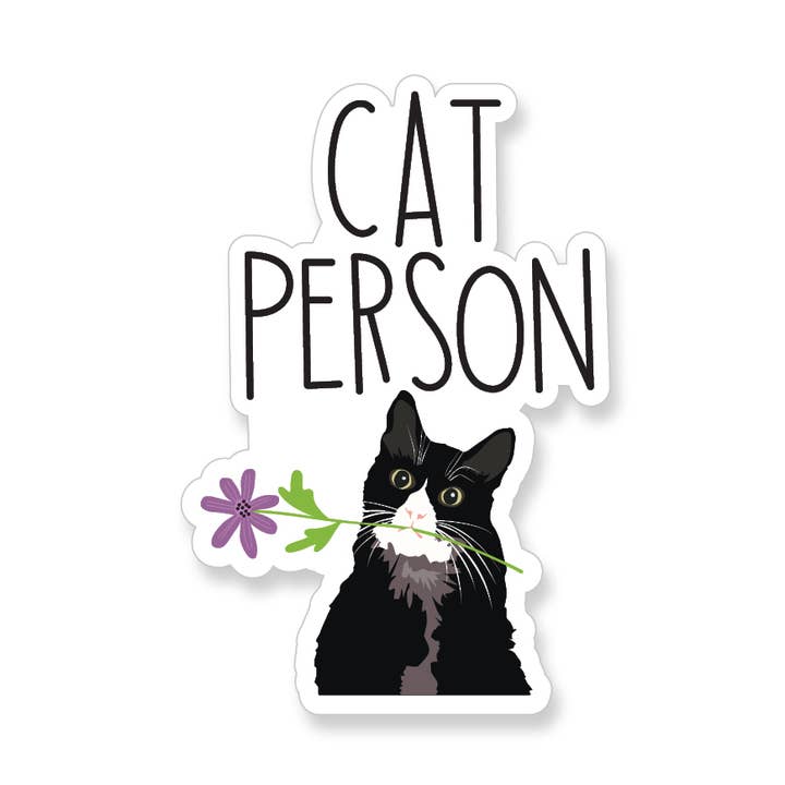 Cat Person Sticker