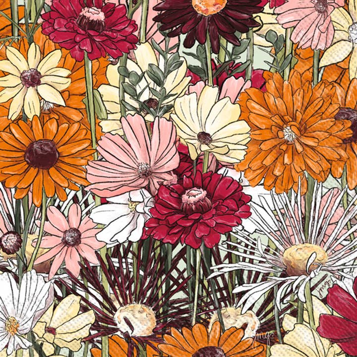 Marimekko Blooming Garden -Cocktail Napkin