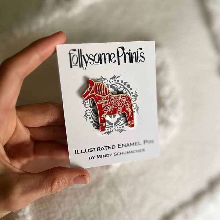 Enamel Pin - Dala Horse