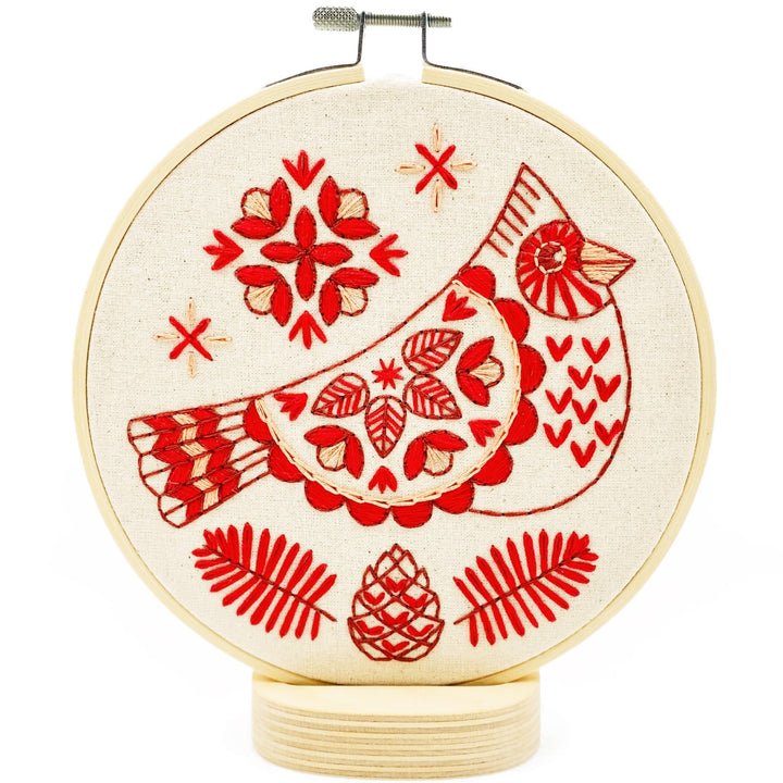 Cardinal Embroidery Kit