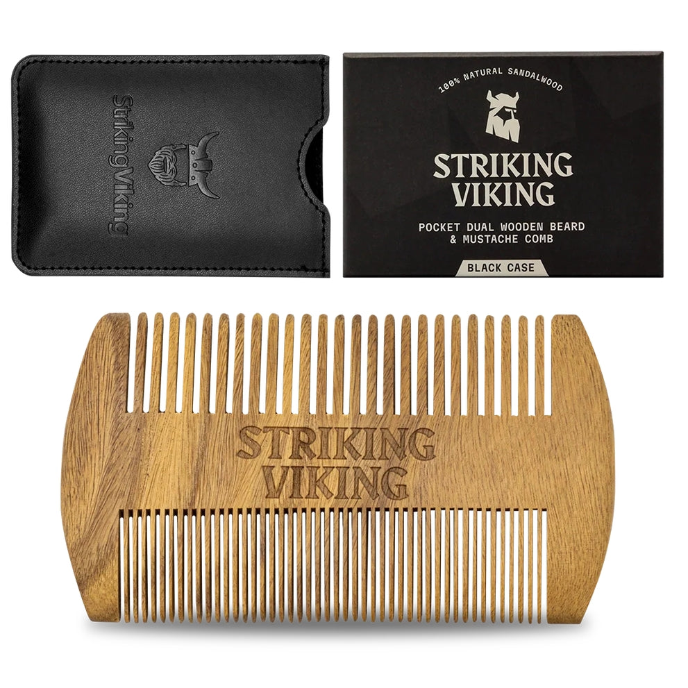 
                      
                        Sandalwood Beard & Mustache Comb - Striking Viking
                      
                    