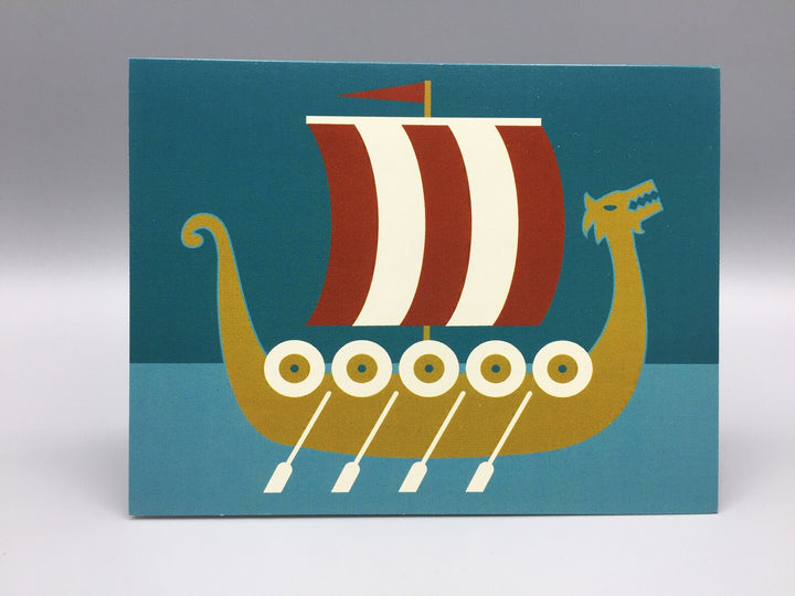 Viking Ship Card