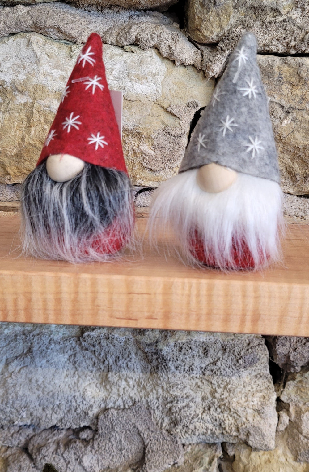 Red or Grey Snowflake Hat Gnomes
