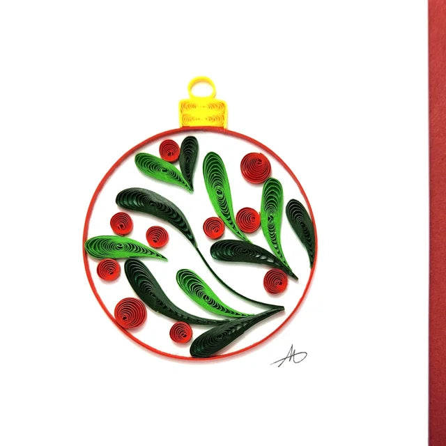 Ornament Mini Hand Rolled card