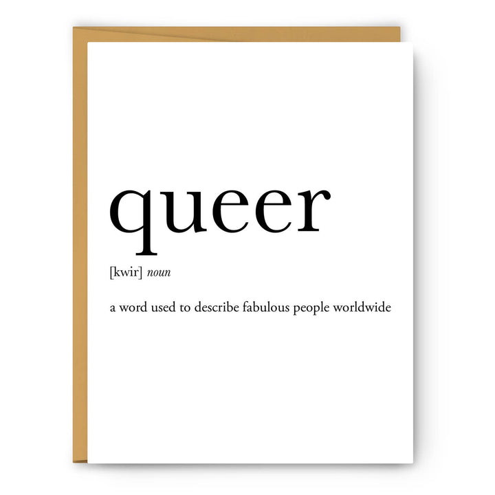 Queer Definition - Greeting Card