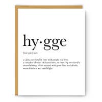 Hygge Definition - Greeting Card