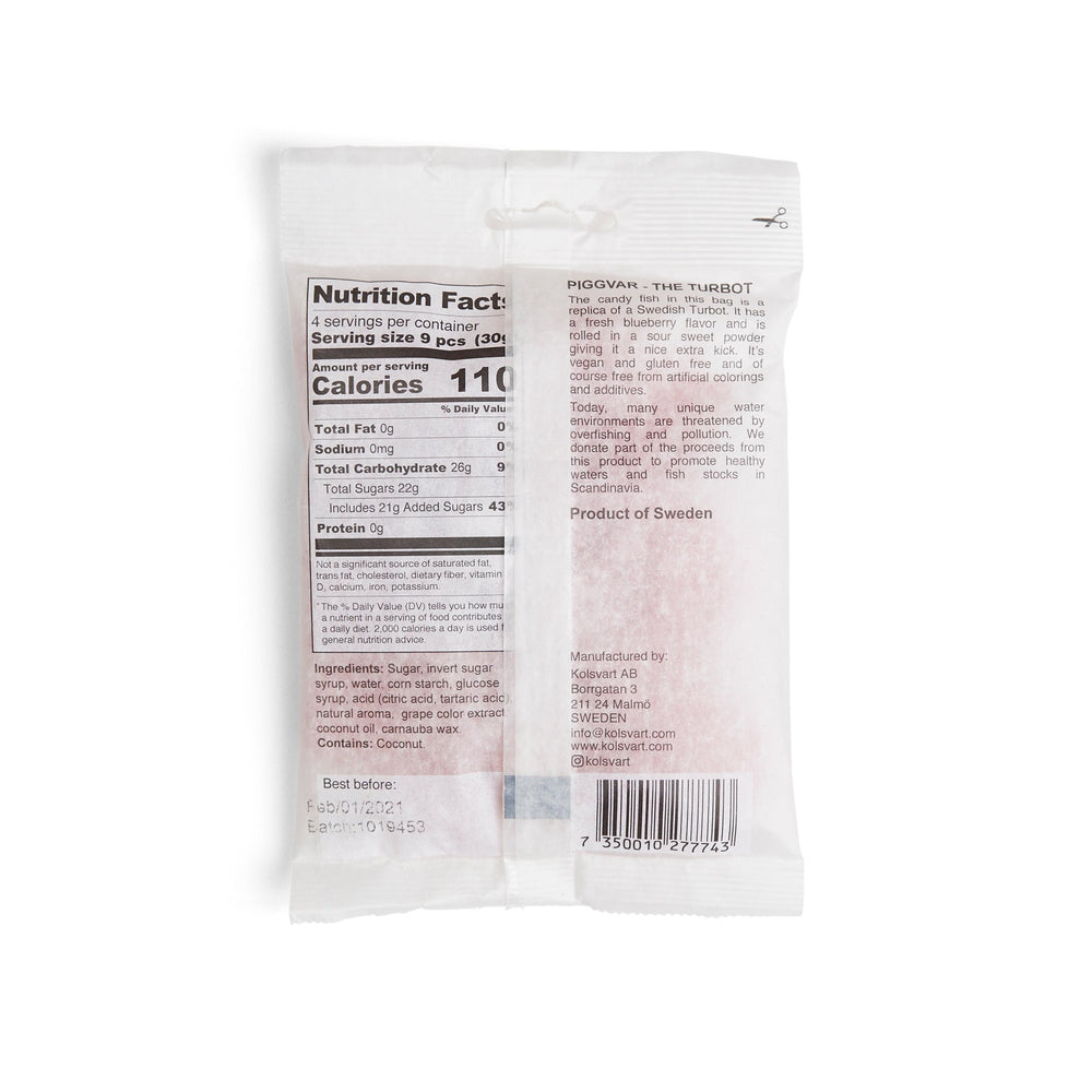 
                      
                        Piggvar: Sour Blueberry Candy Fish
                      
                    