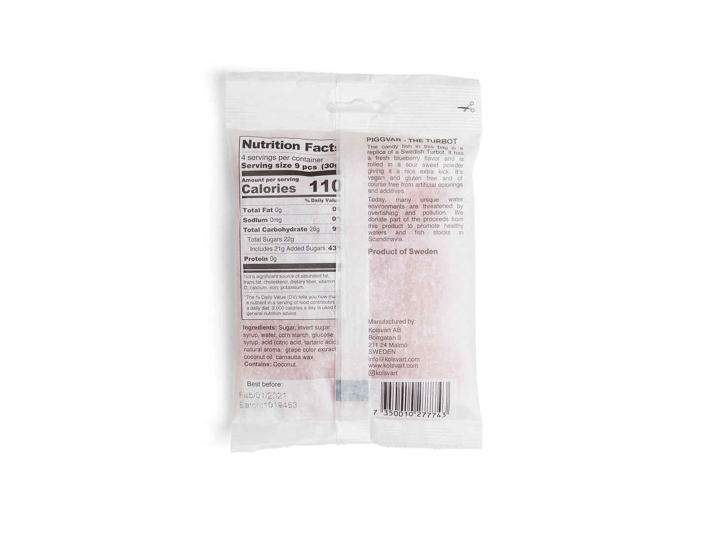 Piggvar: Sour Blueberry Candy Fish