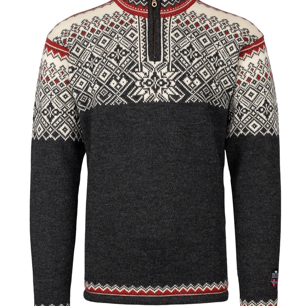 Narvik Charcoal / Red Ski Sweater