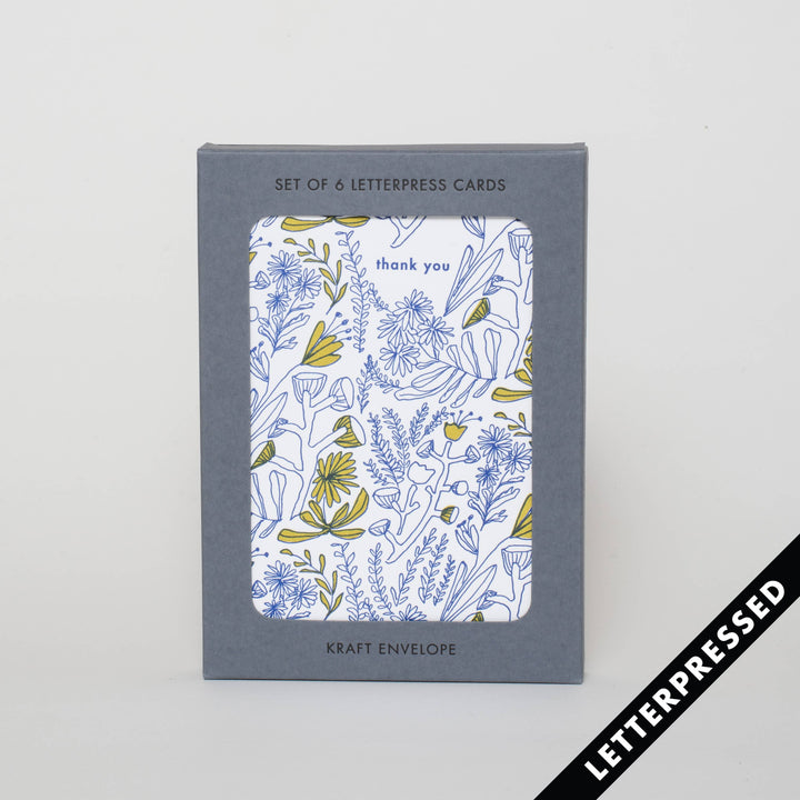 Doodle Flower Thank You Card Set