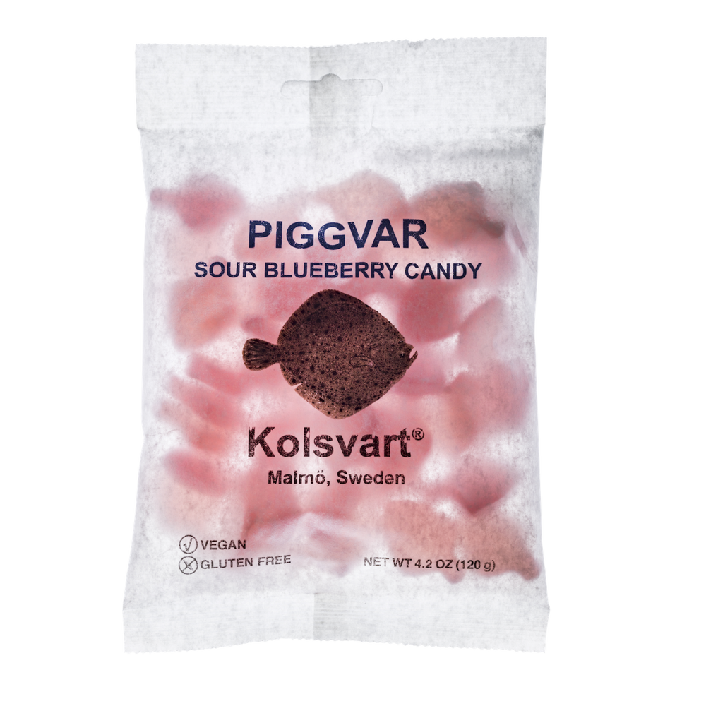 
                      
                        Piggvar: Sour Blueberry Candy Fish
                      
                    