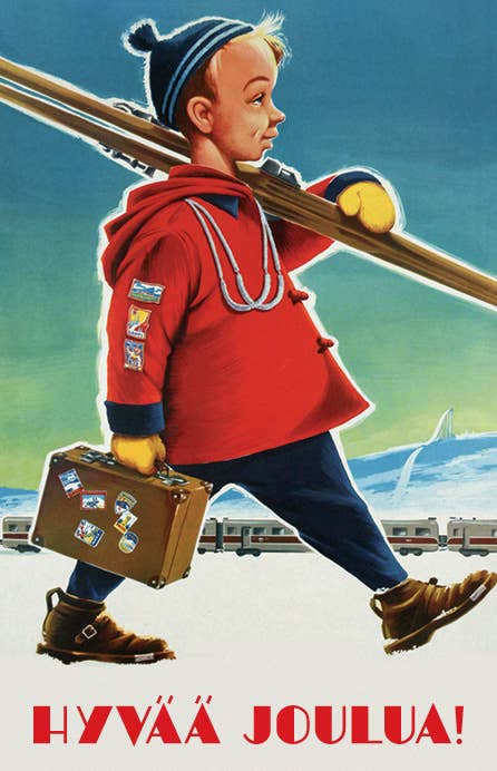 The Ski-Boy, Christmas cards