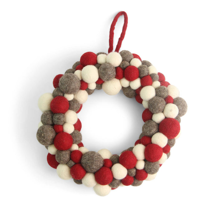 Hand Felted Large Christmas Wreath