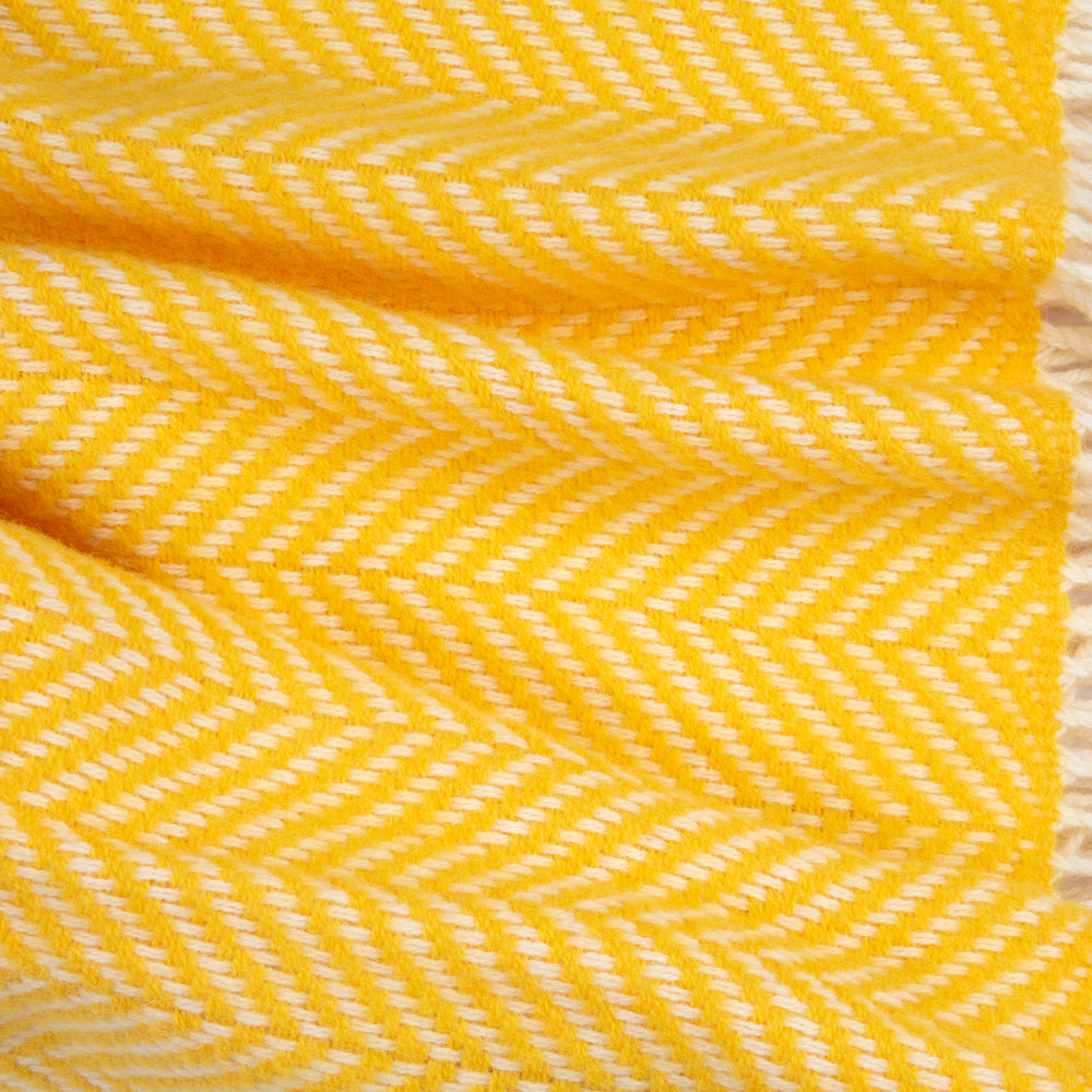 
                      
                        Alrún Icelandic Yellow Nordic Herringbone Blanket
                      
                    
