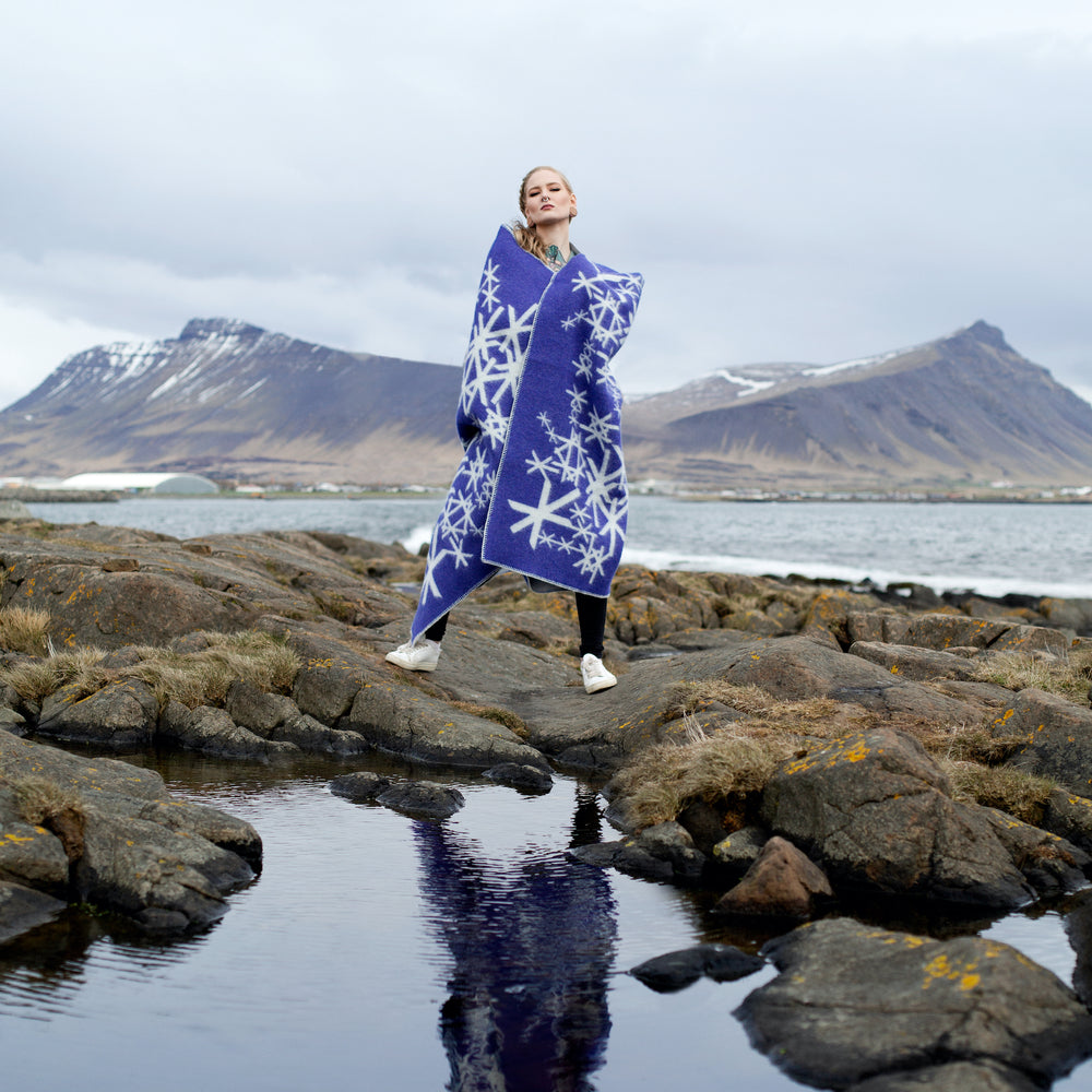 Alrún Icelandic Nordic Wool Blanket