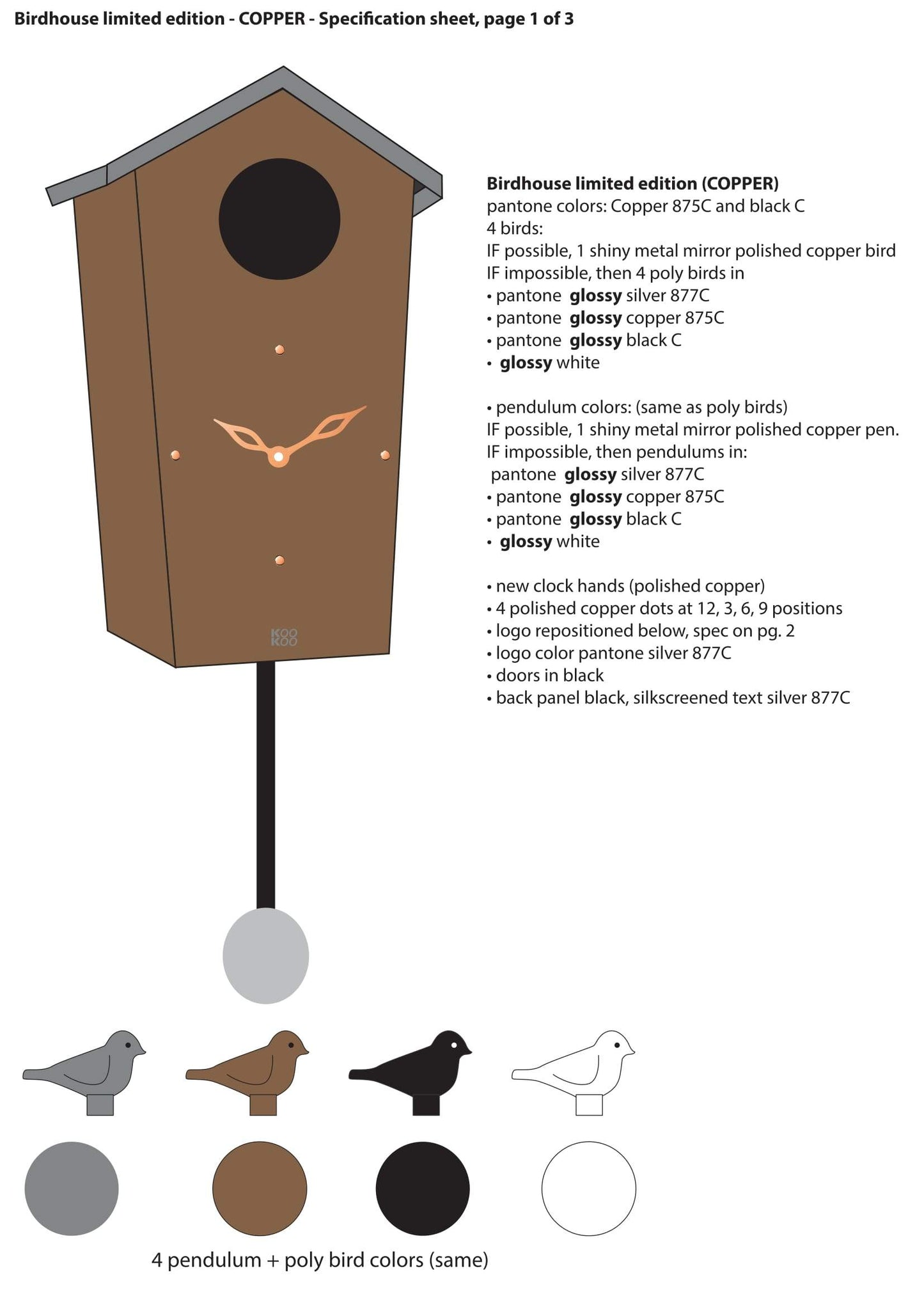 KOOKOO Bird House Cuckoo Clock