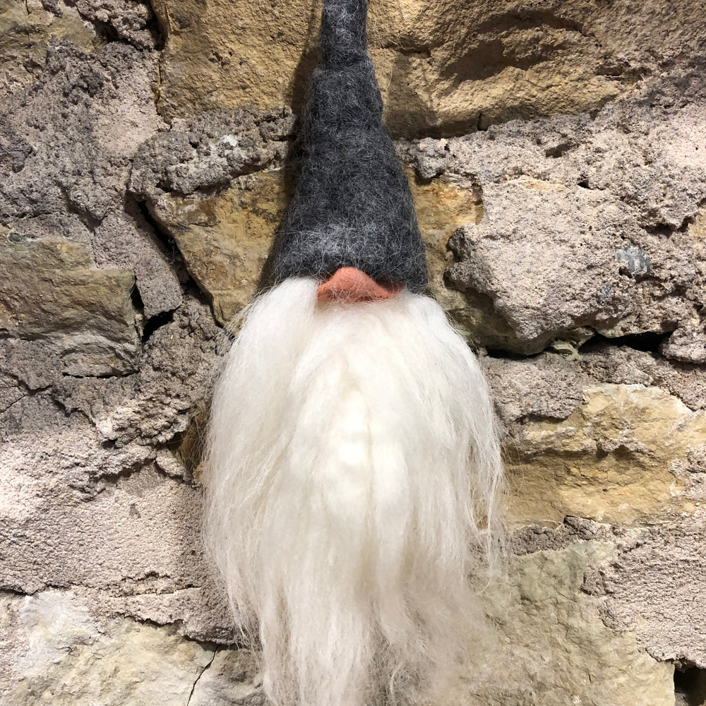 Grey Gnome Ornament