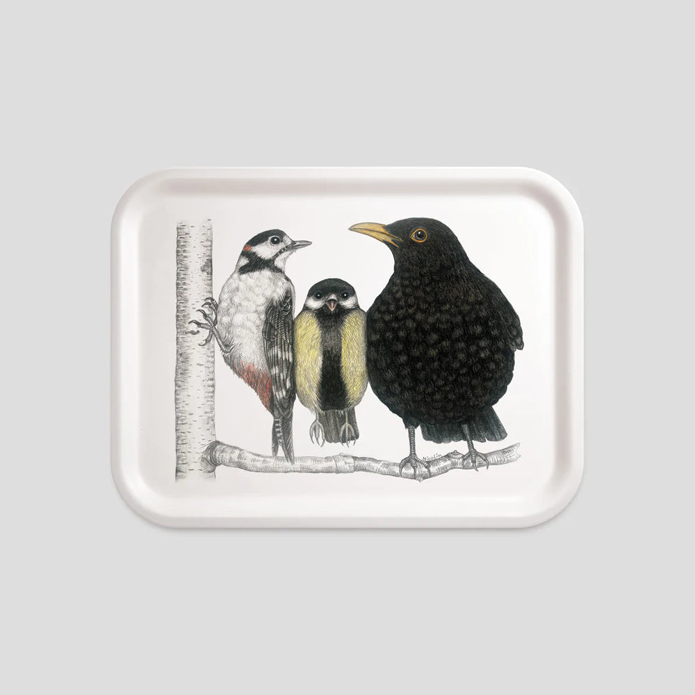 Morning Conversation The Birds - Tray