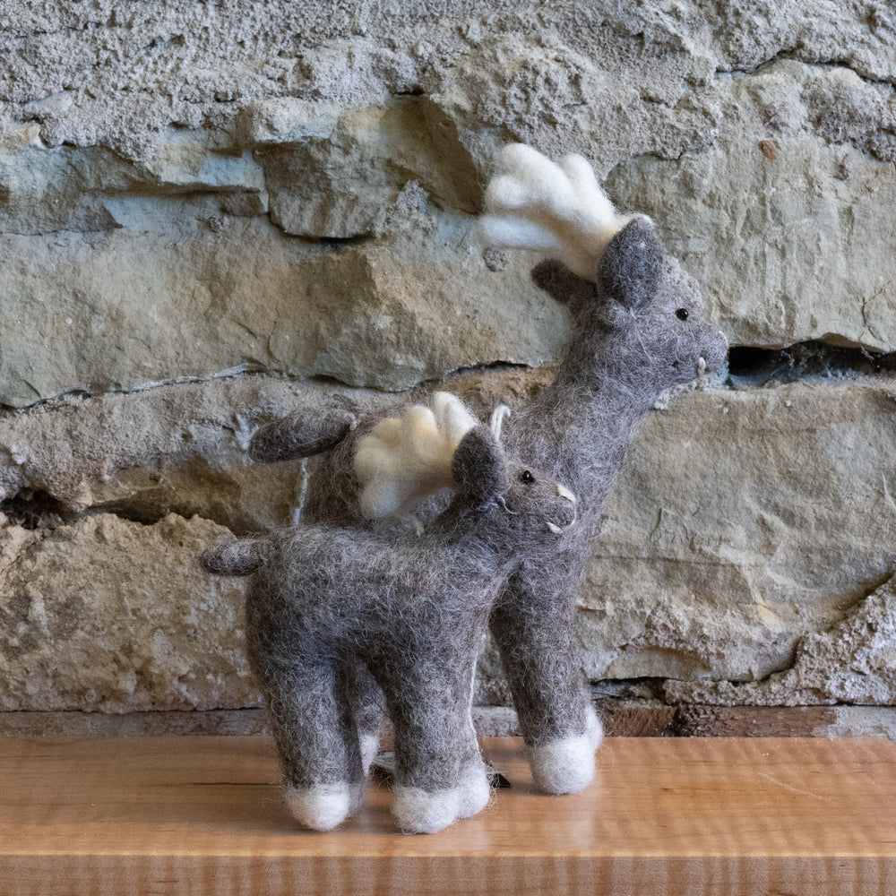 
                      
                        Hand Felted Reindeer Felted Ornament
                      
                    