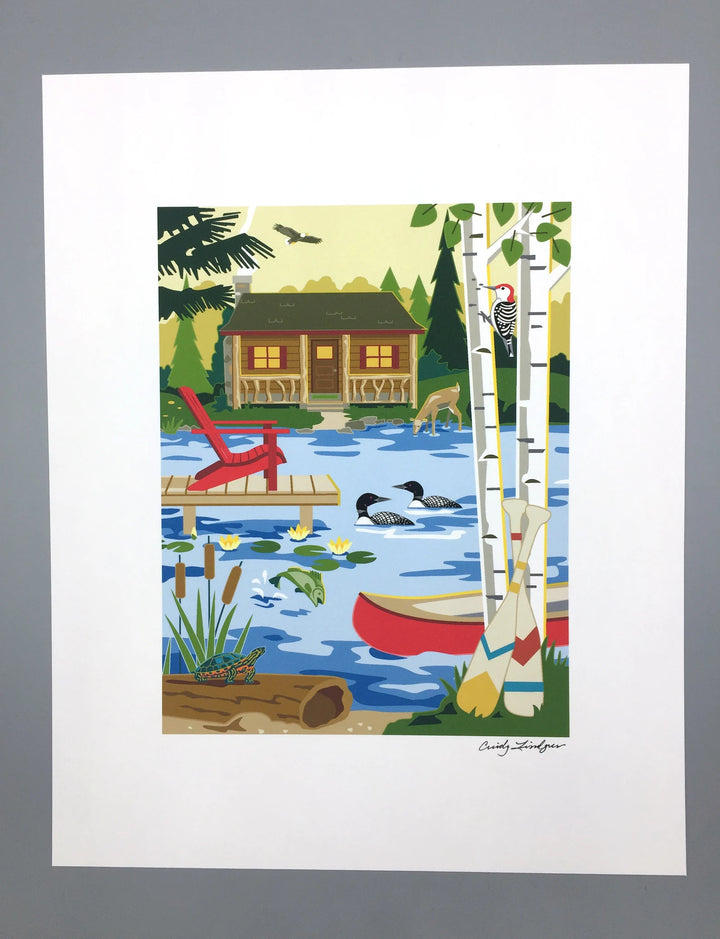 Cabin Life Art Print