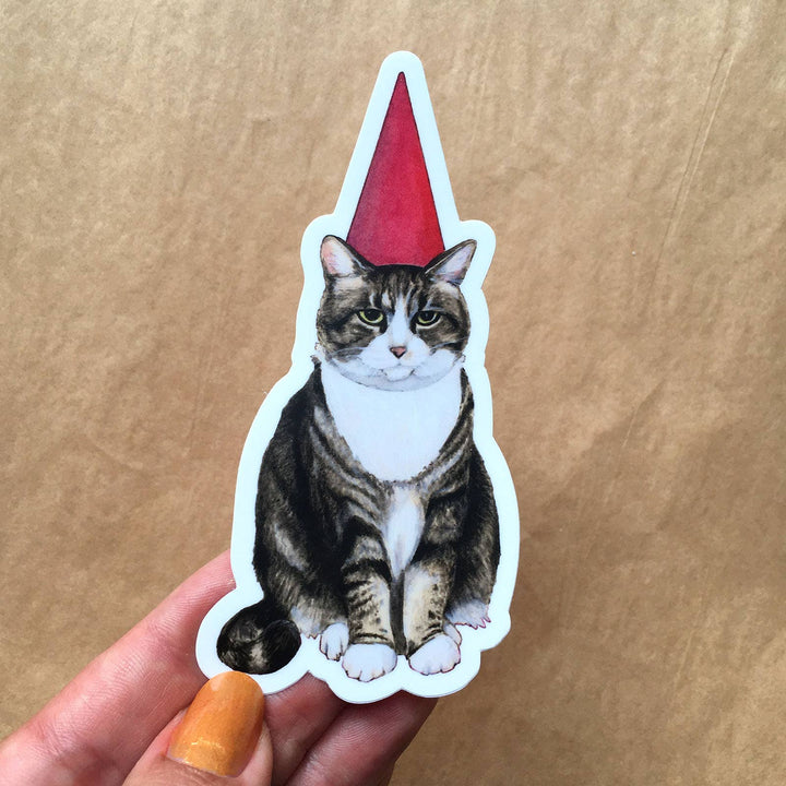 Cat Gnome Sticker