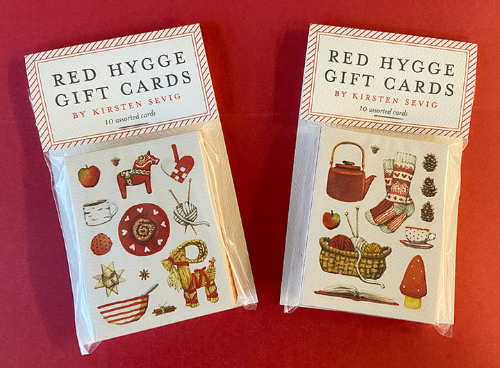 Red Hygge Gift Enclosure Cards by Kristen Sevig