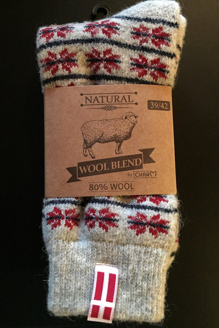 Wool Wear Danish Flag Socks