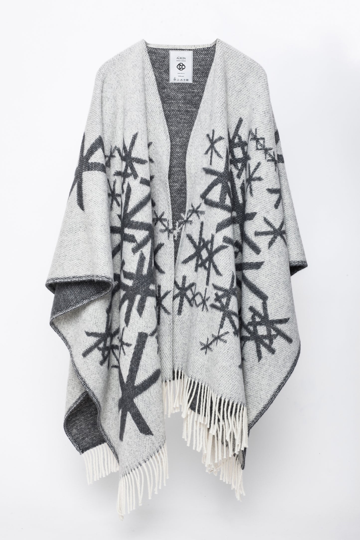 Alrún Icelandic Runic Wool Cape
