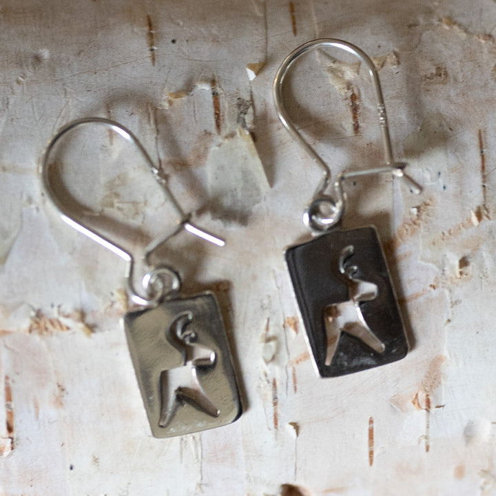 Reindeer Silver Earrings