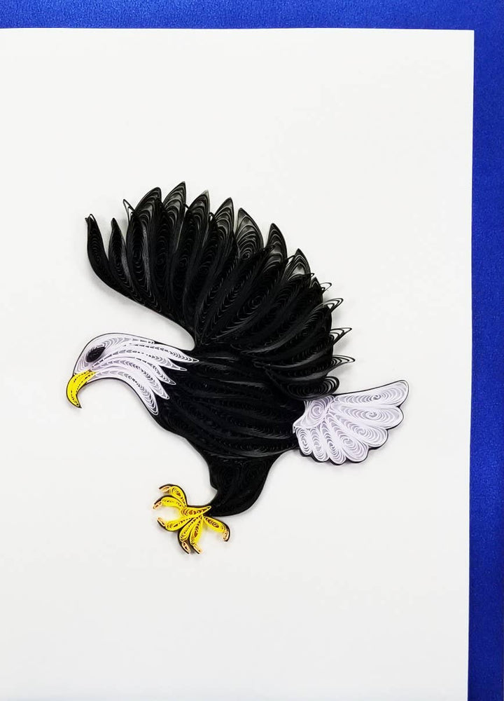 Eagle - Hand-Rolled Greeting Card