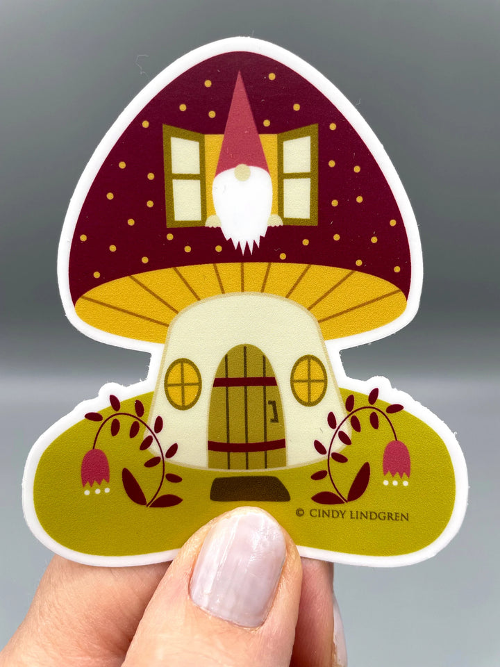 Gnome Home Sticker
