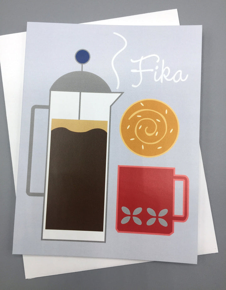 Fika Swedish Coffee Break Card