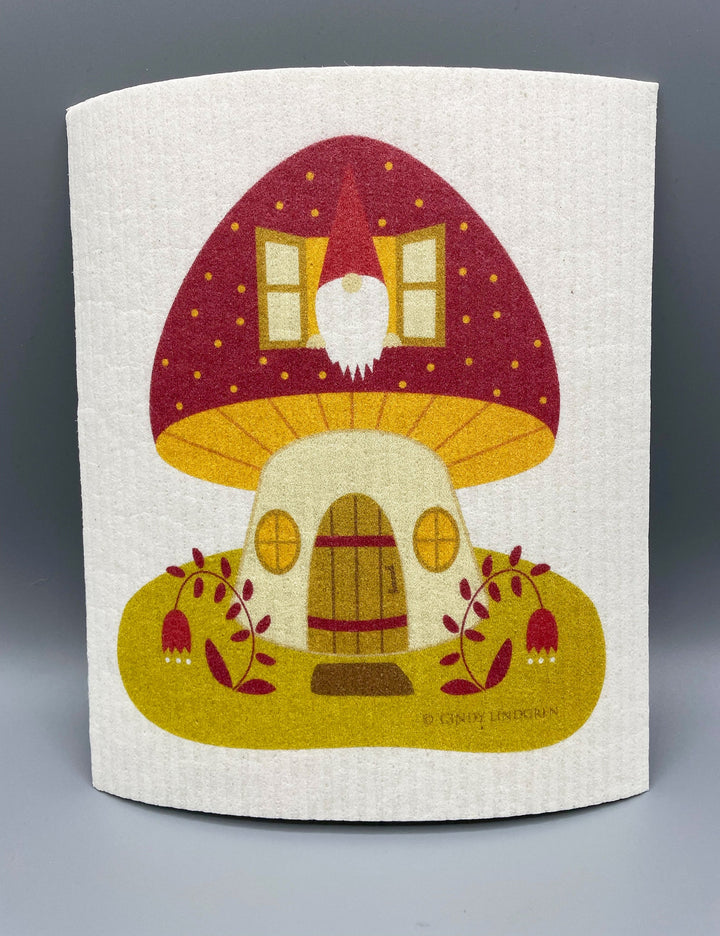 Gnome Home Dishcloth