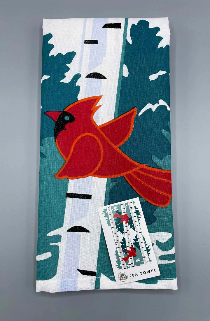 Cardinal Birch Tea Towel