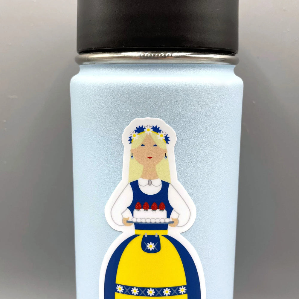 Swedish Girl in Traditional Dress