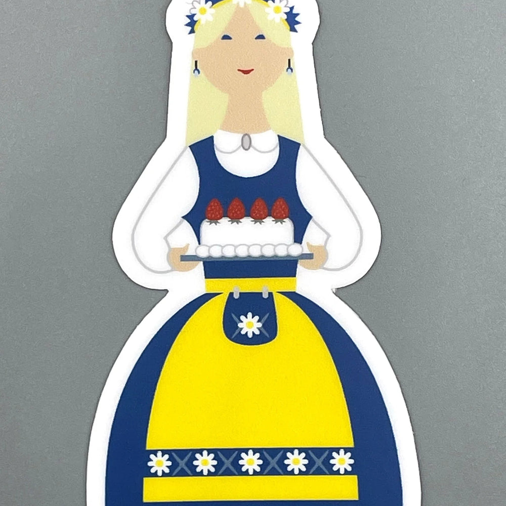 Swedish Girl in Traditional Dress