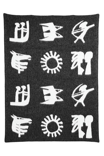 Vingtor Wool Blanket - Runes