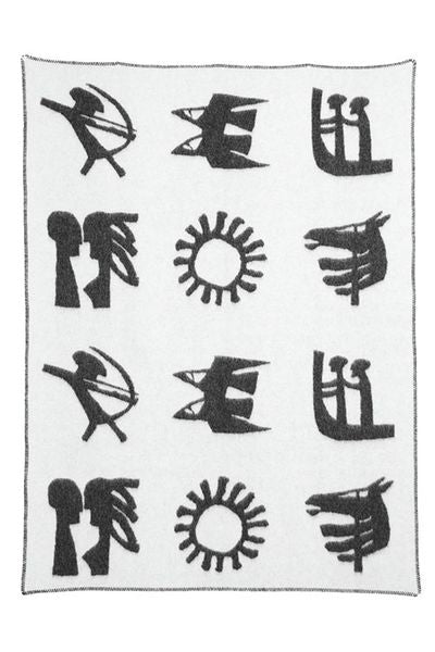 Vingtor Wool Blanket - Runes