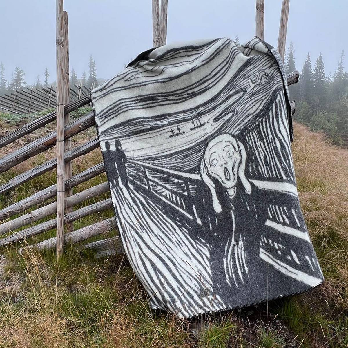 Edvard Munch "Scream" Wool Blanket